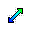 BlueToGreenDiagonalResize2 cursor