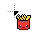 kawaii french fries cursor