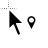 Black Location cursor
