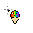 rainbow ice cream cursor