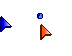 Mini Blue Wedgie Cursors preview
