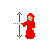 Vertical resize cursor