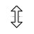 Vertical resize cursor