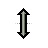 Vertical resize cursor