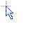 Contornado azul bonito cursor