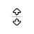 Vertical resize cursor