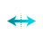Horizontal resize cursor