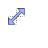 RevBlurple Diagonal Resize 2 cursor