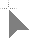 Right reverse transparent white outline cursor