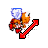 Red Koopa Troopa Diagonal 2 cursor