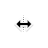 Horizontal resize cursor