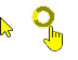 Windows 10 Yellow Full Colored Cursors preview