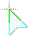 green white turquoise mixed cursor