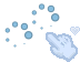 Blue Bow Cursors cursor preview