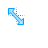 Blue Aero Diagonal Resize 2 cursor