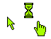 Windows XP 3D Green Cursors preview