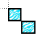 zebra print_Black and blue cursor
