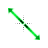 Energetic green diagnoal resize 1 cursor