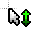Vertical resize cursor