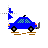 Blue car loading cursor