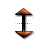 Ver resize orange cursor