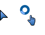 Blue Gradient (No Shadow) Cursors cursor preview