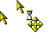 3D Gold Cursors preview