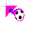 PinkAndPurpleFlamingBall cursor