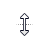 Vertical resize cursor