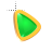 Right Emerald in Gold triangle cursor