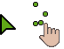 Metro X3 Bold Green Cursors preview