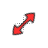 glow resize diagonal 2 cursor