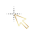 Golden Hollow Pointer cursor