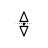 Vertical resize cursor