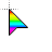 Rainbow Default Cursors preview