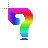 rainbow question cursor