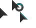 Dark Gray Cyan StreetLight Edit Cursors preview