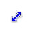 BLEU Diagonal Resize 2 cursor