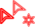 Red Neon Laser Glow Simple Stylish (PALE) Cursors preview