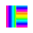 Rainbow Color Bands cursor