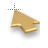 Right golden 3d perspective cursor