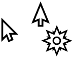 Binary Enchanced - White & Black Shadow Cursors cursor preview