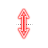 Vertical resize cursor