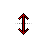 Vertical resize cursor