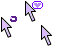 Purple Long Tails Cursors preview