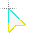 turquoise white yellow mixed  cursor