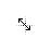 Black Minimalistic - diagonal resize 1 cursor