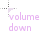 volume down cursor