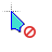 blue numix unvailable cursor cursor