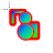 Colour square person cursor